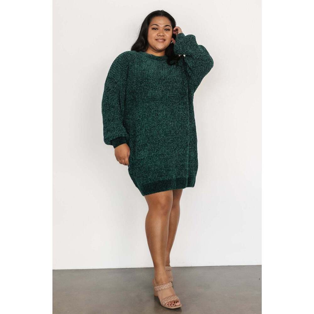 Baltic Born Christa Sweater Dress | Emerald Size MM - Picture 2 of 5
